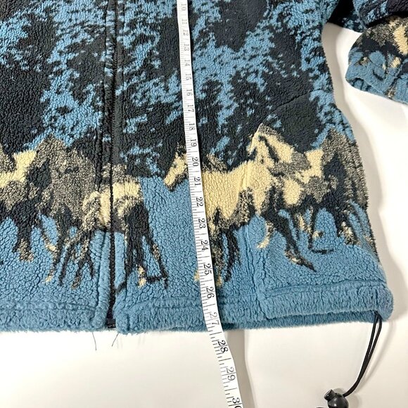 VTG Horse Pattern Fleece Jacket - Picture 6 of 10